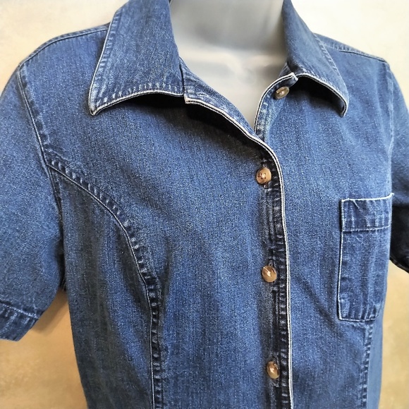 Cute Denim Shirt by Talbots EUC S - Picture 2 of 4